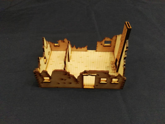 Village House ruin 2 28mm - Battlefield Accessories