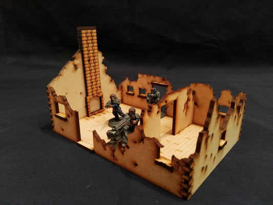 Village House ruin 2 28mm - Battlefield Accessories